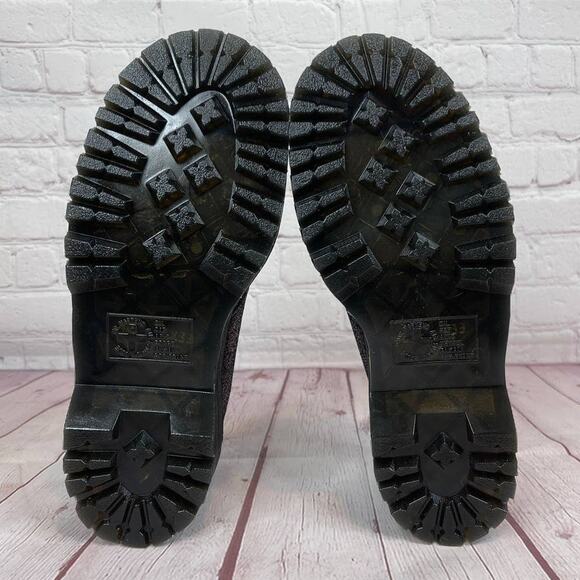 Dr. Martens 1461 Quad Faux Fur Lined Metallic Platform Derby Shoes Women's Sz 7 - Picture 10 of 11